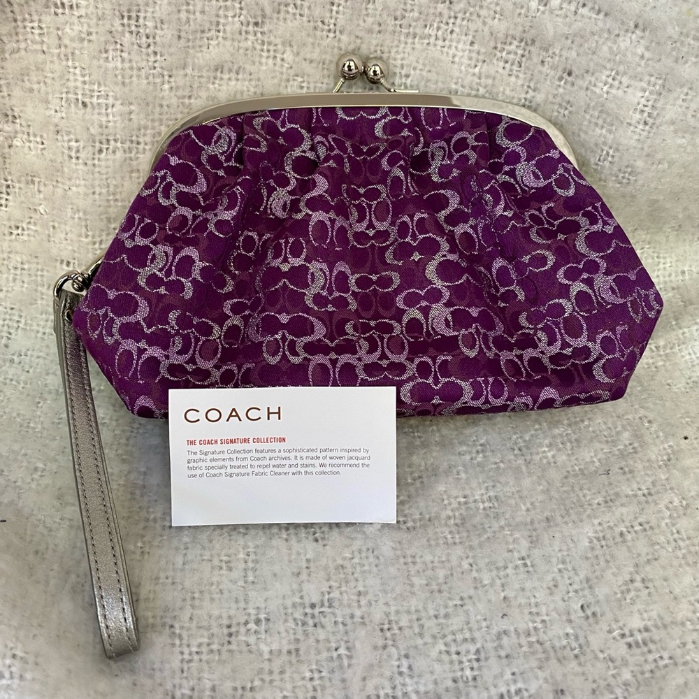 Coach Optic Signature Kisslock Pouch 【公式通販】
